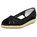 Grasshoppers Women's Napa Skimmer Spectator Wedge,Black,9 M
