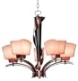 Kenroy Home 2736 Oslo 5-Light Chandelier, Burnished Copper
