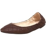 ALL BLACK Womens Diamond Quilt Ballet Flat