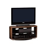 BDI Valera 9724 Double Wide Open TV Stand (Chocolate Stained Walnut)