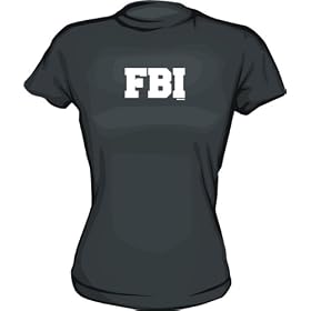 F.B.I. Women's tee Shirt in 6 Colors Small thru XXL