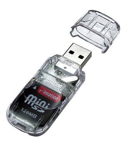 �C���[�V���� miniSD�������[�J�[�h128MB+miniSD��pUSB�J�[�h���[�_�[�E���C�^�[�L�b�g MSD128-USB