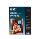 Glossy Ultra Premium Photo Paper, 50 Sheet, 8.5 X 11 Inches ~ Epson