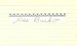 Jesse Burkett Autographed 3X5 Card (Global Authenticated)