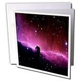 gc_80626_2 Florene Space - Picture Of Horsehead Nebula Taken By NASA - Greeting Cards-12 Greeting Cards with envelopes