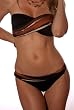 Myan Gold: Twisted Low-Rise Bottom Women's Swimsuit Separate by Blue Sky Swimwear(All styles sold as separates; Bottom Only)