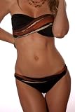 Myan Gold: Twisted Low-Rise Bottom Women's Swimsuit Separate by Blue Sky Swimwear(All styles sold as separates; Bottom Only)