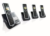 Philips SE6554B/05 XD Sound Cordless Phone - Quad Pack With Answer Machine