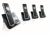 Philips SE6554B/05 XD Sound Cordless Telephone - Quad Pack With Answer Machine