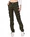 Lixmee Women'S Solid Color Regular Cargo Pants Green,Small,Green