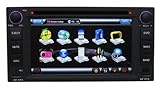 IMAGE OF For Toyota Matrix & Toyota Corolla EX & 2002-2006 Camry & 1996-2005 RAV4 & 2001-2007 Highlander & old Land Cruiser & FJ Cruiser & Hilux & Previa & Vits & Vela / In-Dash Car DVD GPS Navigation Player with HD Touch Screen Bluetooth RDS iPod (OEM Factory Style,Free Map)