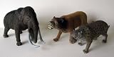 Ice Age Pre-Historic Plastic Toy Figures woolly Mammoth set of 3IMAGE