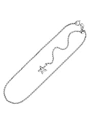 14k Real White Gold Adjustable Ankle Bracelet Anklet 11"