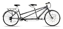 VIKING TARANTINO ALUMINIUM HYBRID STYLE 24 SPEED TANDEM BIKE