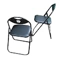 Poker Table Chairs Set of 2 - Gray with Black