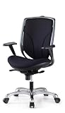 MaiChair High Back Chair with Adjustable Arms, Black
