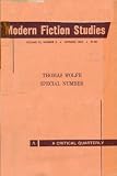 Thomas Wolfe Special Number (Modern Fiction Studies: A Critical Quarterly, Volume XI, Number 3. Autumn 1965.)
