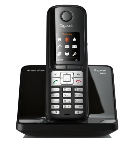 Produkt-Bild: Gigaset S810 Limited Edition Schnurlostelefon (4,6 cm (1,8 Zoll) TFT-Farbdisplay, Freisprecheinrichtung) glossy schwarz