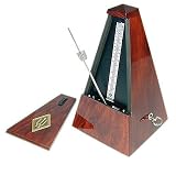 Wittner High Gloss Wood Case Metronome without Bell, Mahogany