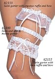Satin Organza Garter with Bow