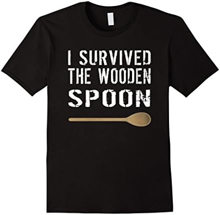 I Survived The Wooden Spoon - Male XL - Black