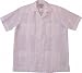 Men's Guayabera Shirt - Cool Mexican, Cuban Wedding and Cigar Clothing, 100% Irish Linen White-Pleated - Formal Pleating