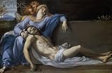 Wallmonkeys Peel and Stick Wall Decals - Lamentation of Christ by Annibale Carracci - Removable Graphic