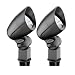 Outdoor Living : Intermatic LL0851-2 Malibu 2-Pack Low Voltage 1-Watt LED Metal Flood Lights, Textured Black