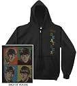 Beatles 'Color Block' hoodie black hooded zip sweatshirt