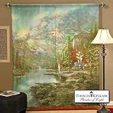 Thomas Kinkade Mountain Majesty Window Art Curtain