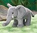Gray Plush Standing Elephant Stuffed Animal Toy