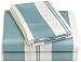 Regency 300 Thread-Count Havana Stripe Queen Sheet Set, WaterBlue
