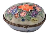 Trinket Box - Old Tupton Ware Floral Bouquet Design - (Egg Shaped) Collectable Gift Idea