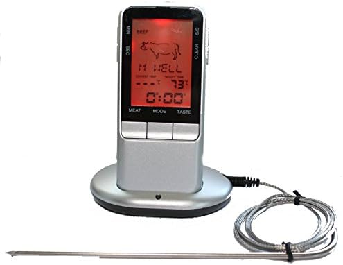 Wireless Oven and Grill Digital Long Range Meat Thermometer with Timer