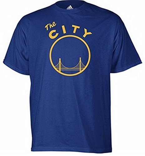 Golden State Warriors Vintage The City Logo Adidas Blue T Shirt