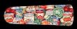 KITCHEN CANNING VEGETABLE PRINT 42" CEILING FAN W/LIGHT