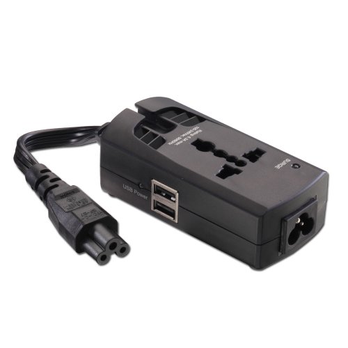 Lindy Laptop Surge Protector with Cloverleaf USB Charger