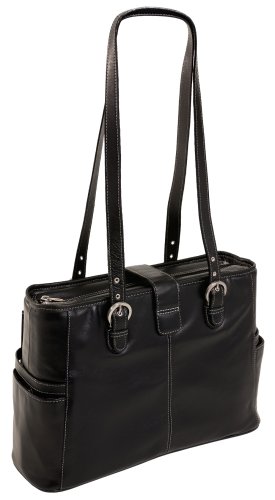 Siamod 45625 Fratti Napa Cashmere Leather Laptop Tote (Black) Siamod 45625 Fratti Napa Cashmere Leather Laptop Tote (Black)