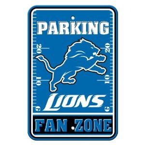 NFL Detroit Lions Plastic Parking Sign