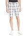 Haggar Men's Cool 18 Expandable Waist Plain Front Large Plaid Short