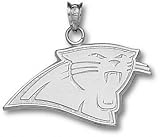 Carolina Panthers Solid Sterling Silver Panther Head 5/8'' Pendant