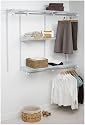 Rubbermaid Configurations 3- to 6-Foot Classic Custom Closet Kit, White, #3H11