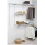 Rubbermaid 3H11 Configurations 3-to-6-Foot Classic Custom Closet Kit, White
