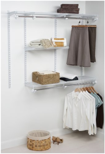Childrens Toyshop  Tools & Hardware : Rubbermaid 3H11 Configurations 3 to 6 Foot Classic Custom Closet Kit, White