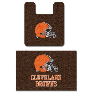 Cleveland Browns Two Piece Bath Rug Set