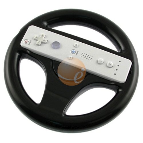 Controller Steering Wheel for Nintendo Wii, Black