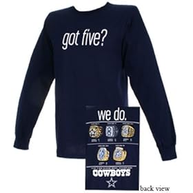 Dallas Cowboys Got Five Adult Long Sleeve T-Shirt