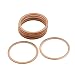 X AUTOHAUX 10 Pcs 25mm Inner Diameter Copper Washers Flat Sealing Rings Gasket Fitting