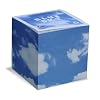 Blue Sky Note Cube, Made in USA of 100% Recycled Paper, 3.5" x 3.5", 700 non-sticky pages