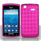 Premium - Samsung i897/Captivate Crystal Skin Trans. Hot Pink - Jelly - Sil ....